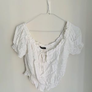 Brandy Melville off the shoulder peasant top